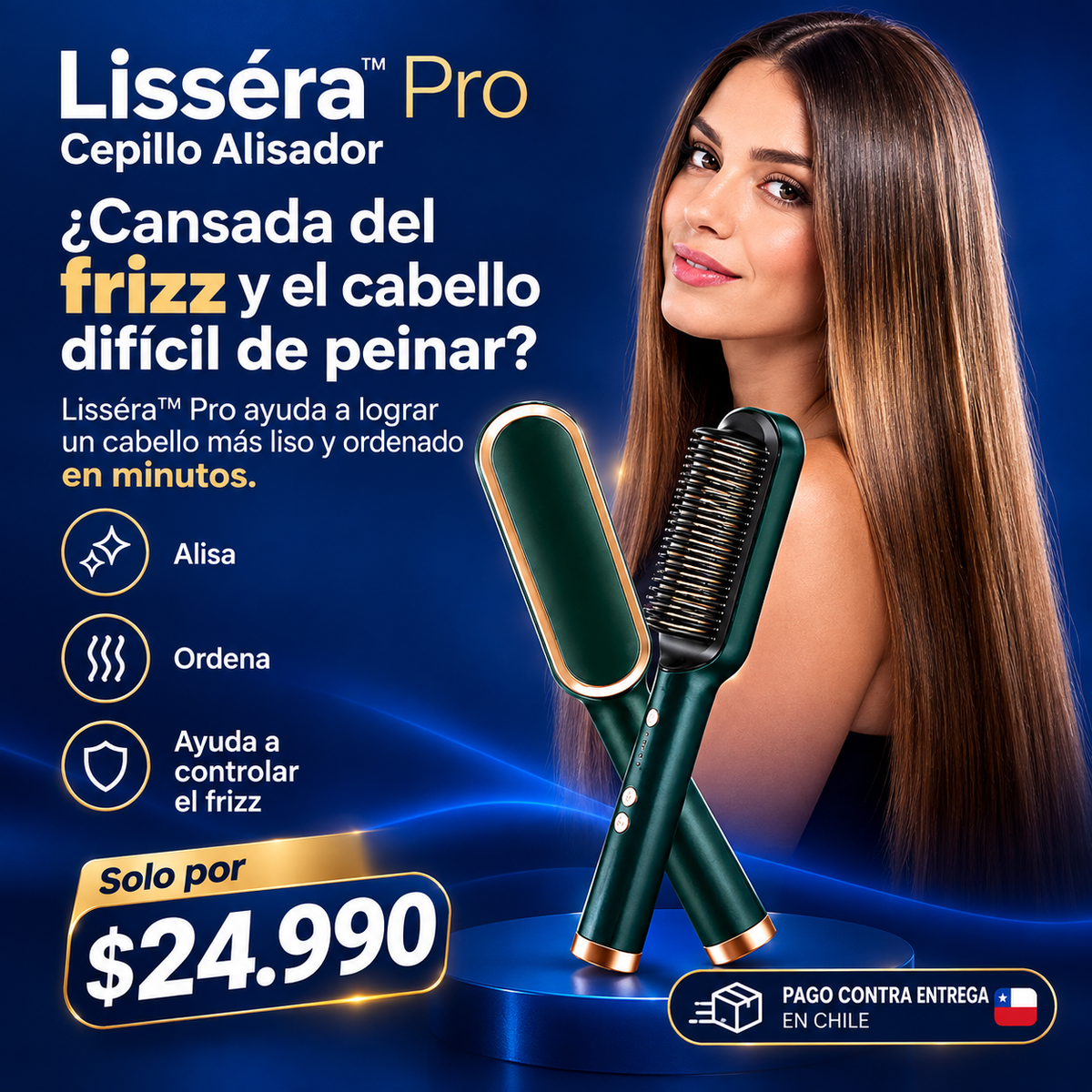 Lisséra™ Pro - Cepillo Alisador anti frizz