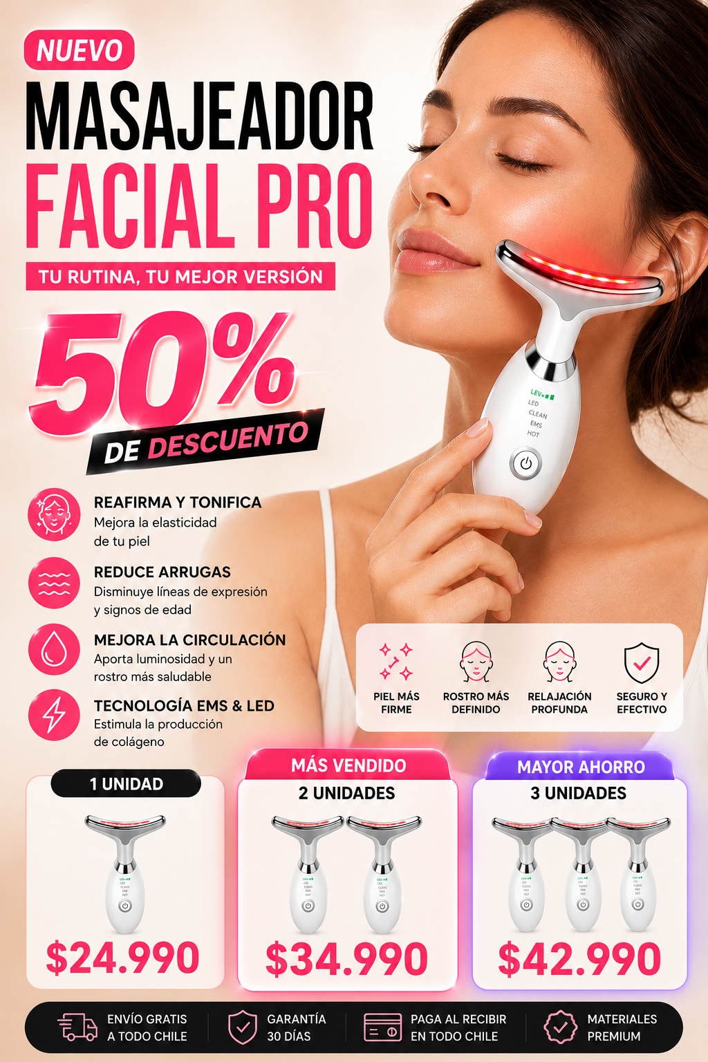 Masajeador Facial pro