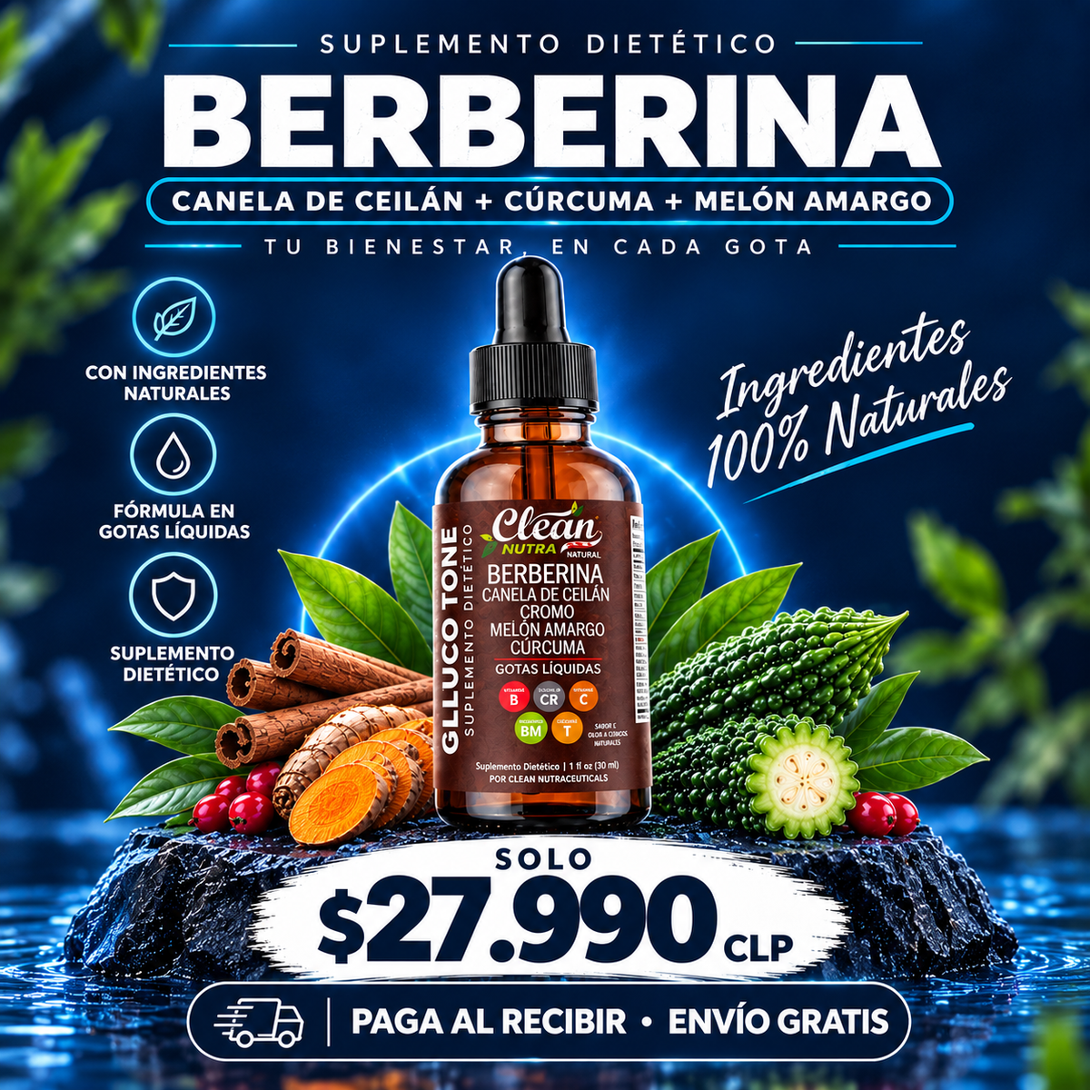 BerbeVita™ Gotas Líquidas Berberina