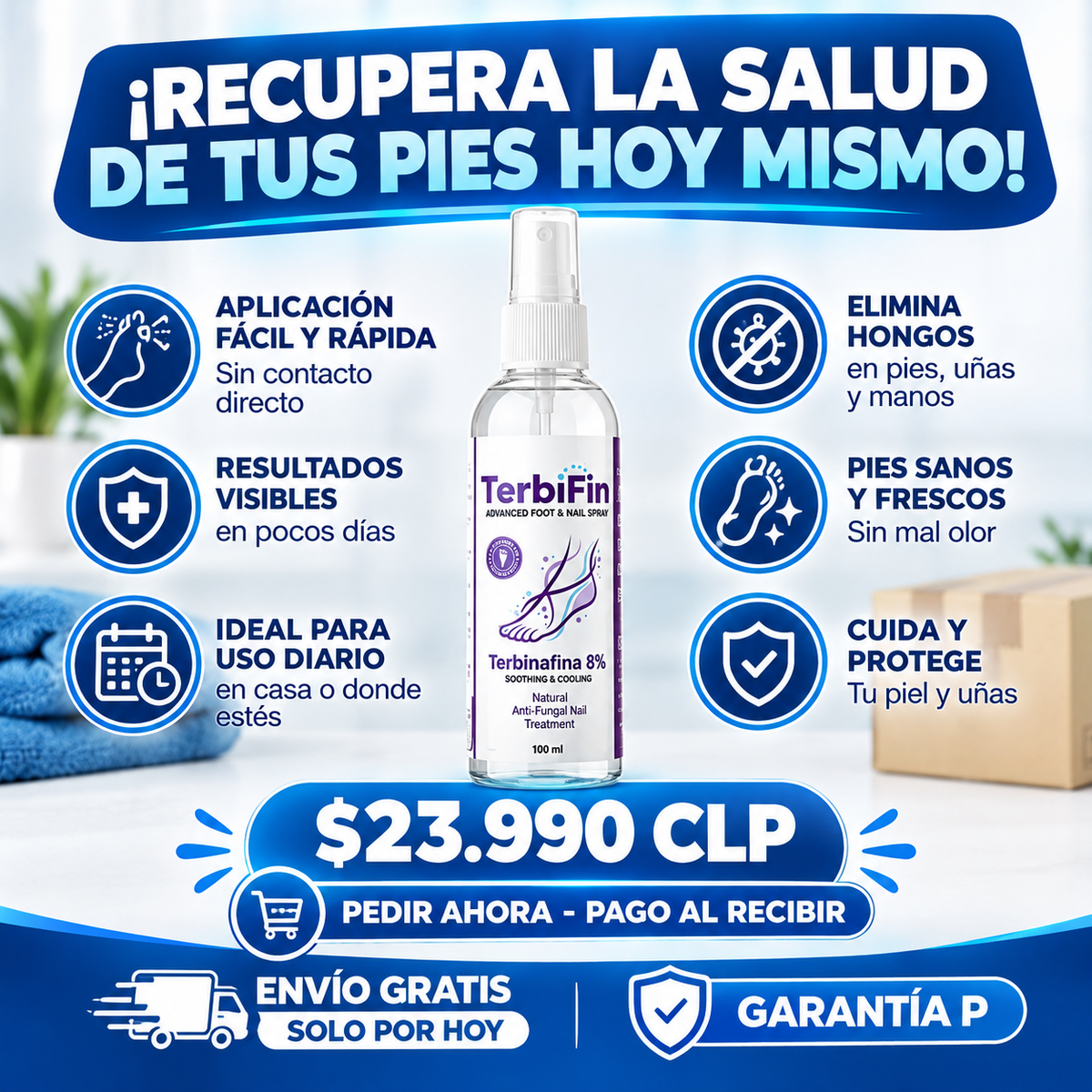 FungiStop™  Spray 8% Anti-Hongos Pies Uñas