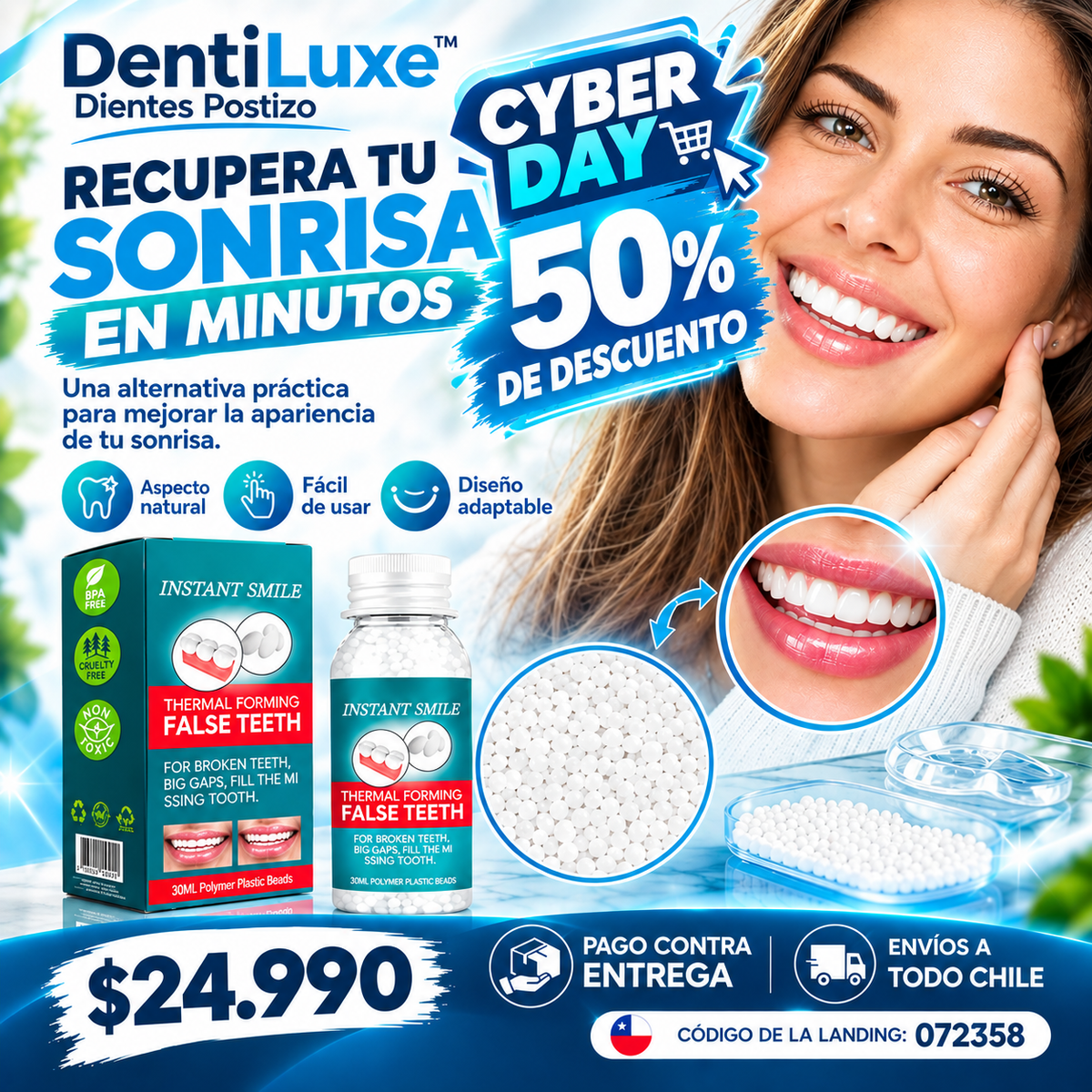 DentiLuxe™ Dientes Postizos Temporales